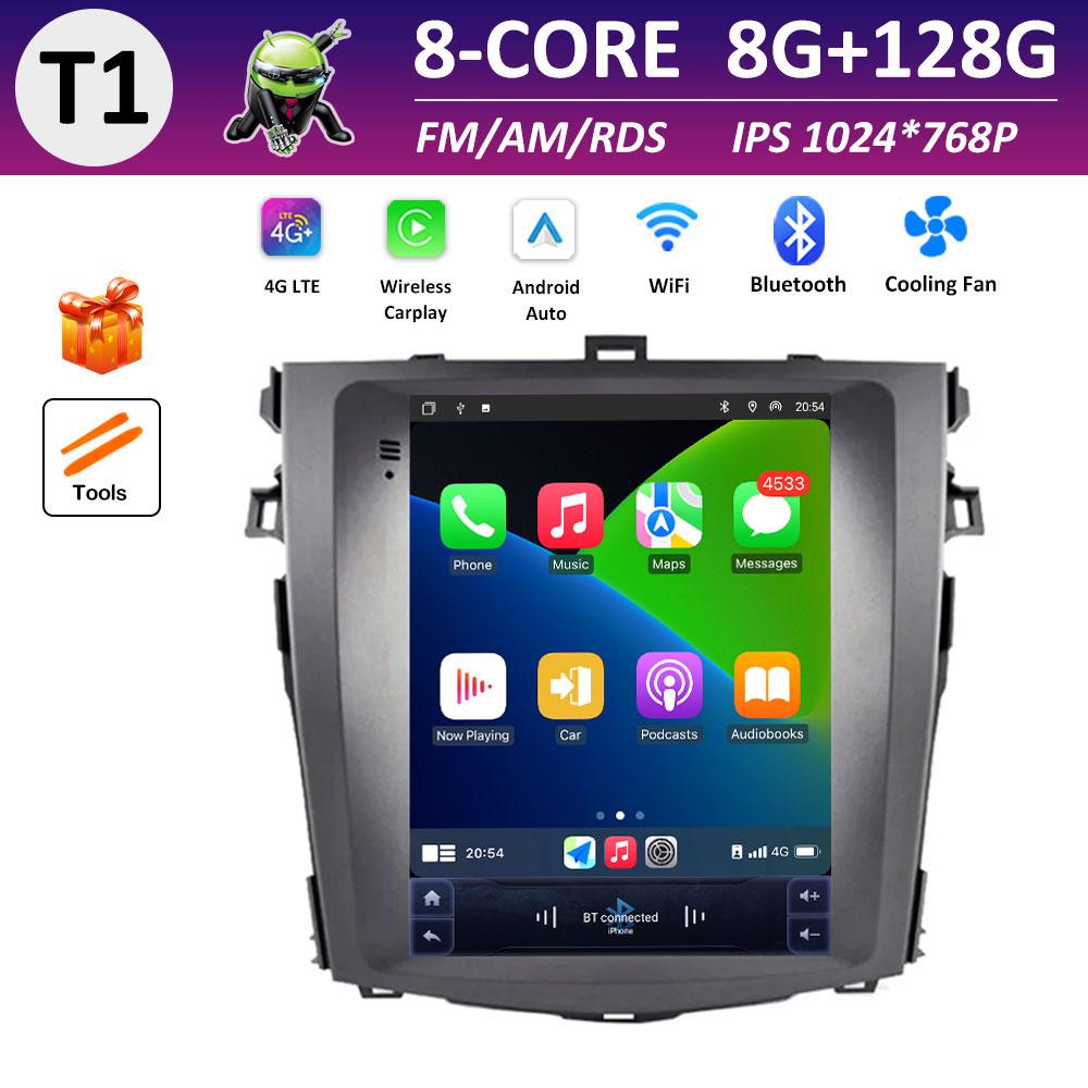 Autoradio DSP Stereo Car Video for Toyota Corolla E140 E150 2007 2008 2009 2010 - 2013 Radio Player Android Smart System No 2din