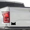 Vinyl Car Sticker Accessory - Waterproof Styling Cover for Car Decoration - Adorable Poor Cat Design with Big Eyes for Car