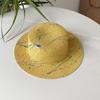Style Hat Versatile Straw Woven Art Graffiti Womens Sunshade Hatsboater