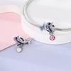 Charm Genuine Copper Tulip Butterfly Chameleon Pendant Piece Bead Elements Suitable For Authentic Bracelet Style For Women Jewelry Creation Present