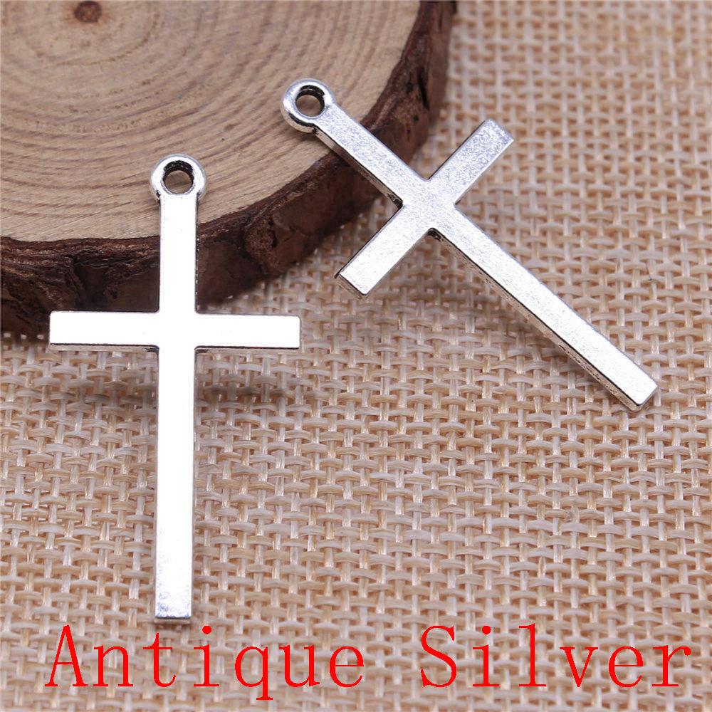 Heart Cross Shaped Charms Pendant For Bracelet Necklace Jewelry Making Craft Findings