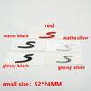 1Pc Car Rear S 4 GTS Letter Emblem Tail Door Trunk Sticker Styling Logo Badge For Panamera Macan Taycan 911 718