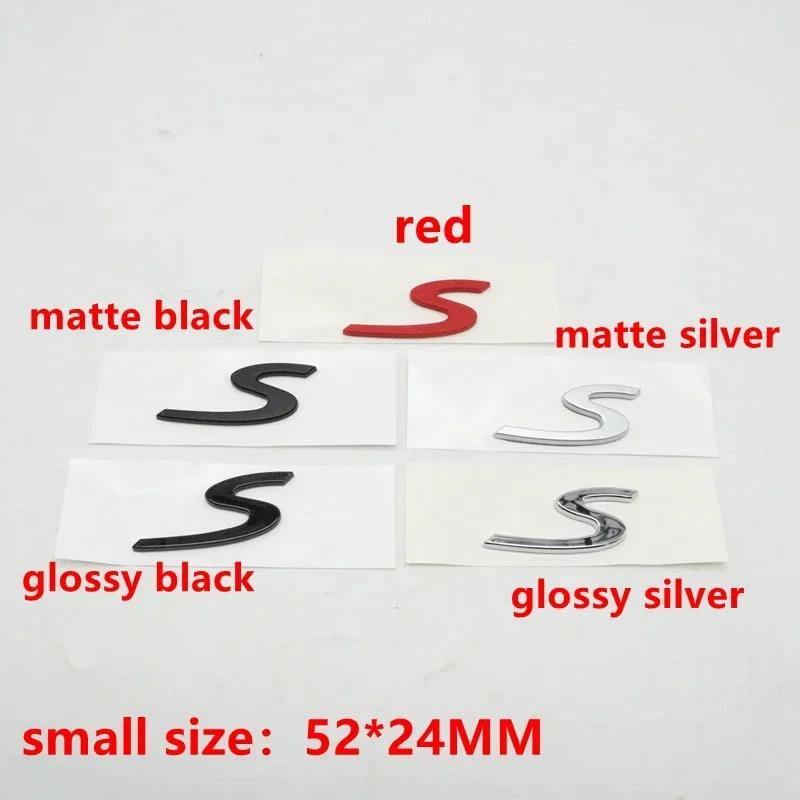 1Pc Car Rear S 4 GTS Letter Emblem Tail Door Trunk Sticker Styling Logo Badge For Panamera Macan Taycan 911 718
