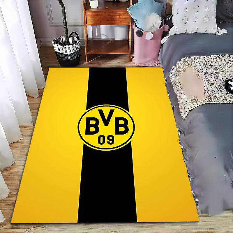 Yellow Black BVB Logo Carpet suitable as a non-slip mat for the living room or bedroom sofa