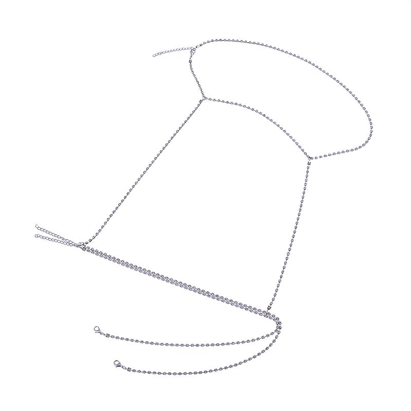 Sexy Women  Harness Belly Waist Chain Necklace Bikini Leg Chain Jewelry