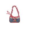 Cute Plaid Shoulder Bag With Zipper Closure For Daily Casual Use