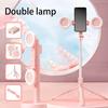 1 Set Selfie Stand Remote Control 360 Degree Rotation 1.7 Meters Bluetooth-Compatible LED Ring Light Selfie Stick for Travel