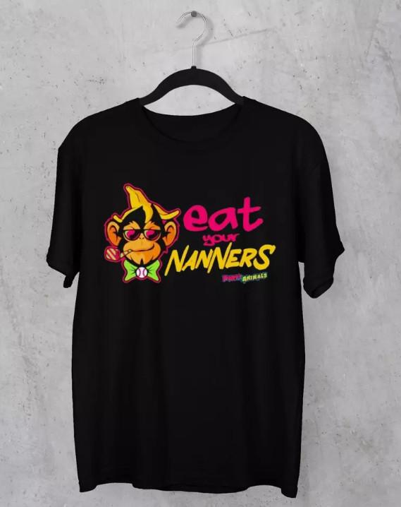 Savannah Bananas Party Animals  short sleeve black Unisex T-Shirt M