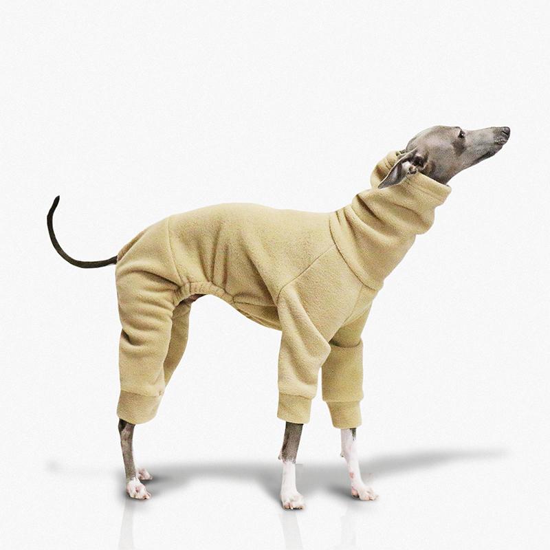Sametové oblečení pro psy Pet Čtyřnohý kabát Zimní teplý měkký fleece bundy pro mazlíčky Mikiny Oblečení pro Whippet Greyhound Psí svetr
