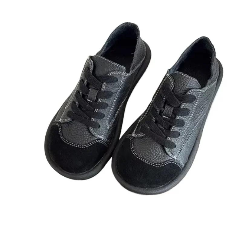 Mode 2024 Neue Frühling- und Herbstmode Damen-Sportschuhe Runde Zehenpartie Farbabstimmung Lässig Schnürschuhe Damen Vulkanisierte Schuhe