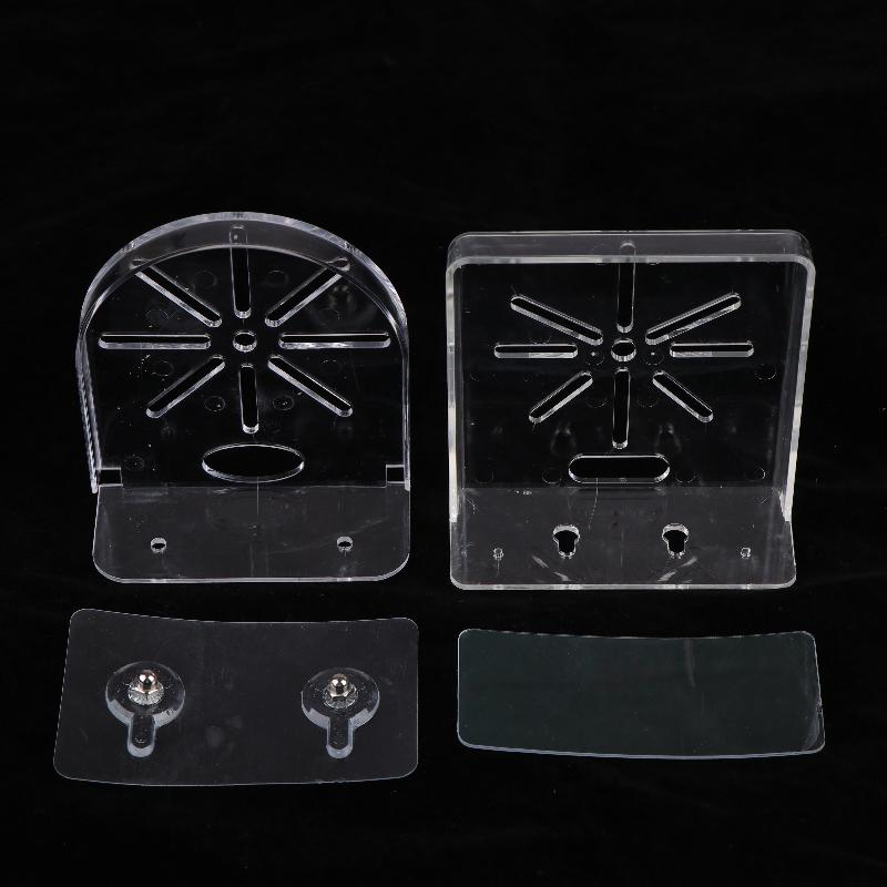 1 Set Mini Security Camera Baby Monitor Small Items Storage Support Holder Stand Acrylic Wall Mount Floating Shelf