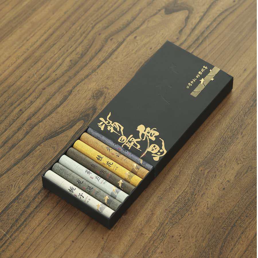 Xiangsi 12-Flavors Incense Stick Gift Set for Home Aromatherapy