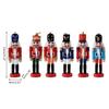 Nutcrackers Hanging Ornament Figures Christmas Mini Wooden King Soldier Puppet