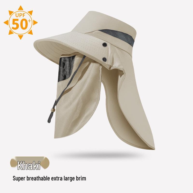 

Мужская летняя шляпа-панама с защитным экраном для лица от УФ-лучей, широкими полями и защитой от солнца