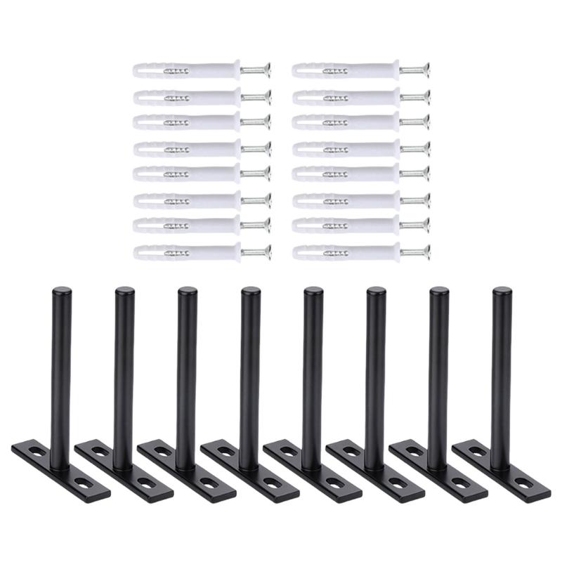 Concealed Shelf Support Brackets Heavy Duty Shelf Bracket set 4/6/8pcs for Multifunction  Use in Small Apartments & Homes
