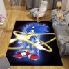 1Pc Sonic Energy Rings Rug, Office Carpet Indoor Outdoor Doormat, Non-Slip, Comfortable, Living, Christmas Halloween,  Xmas Gift L1209