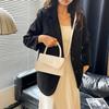 High texture casual fashion versatile handbag women's simple temperament daily commuting shoulder messenger bag
