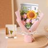 Handmade Knitted Sunflower & Rose Bouquet - Teacher's Day & Graduation Gift