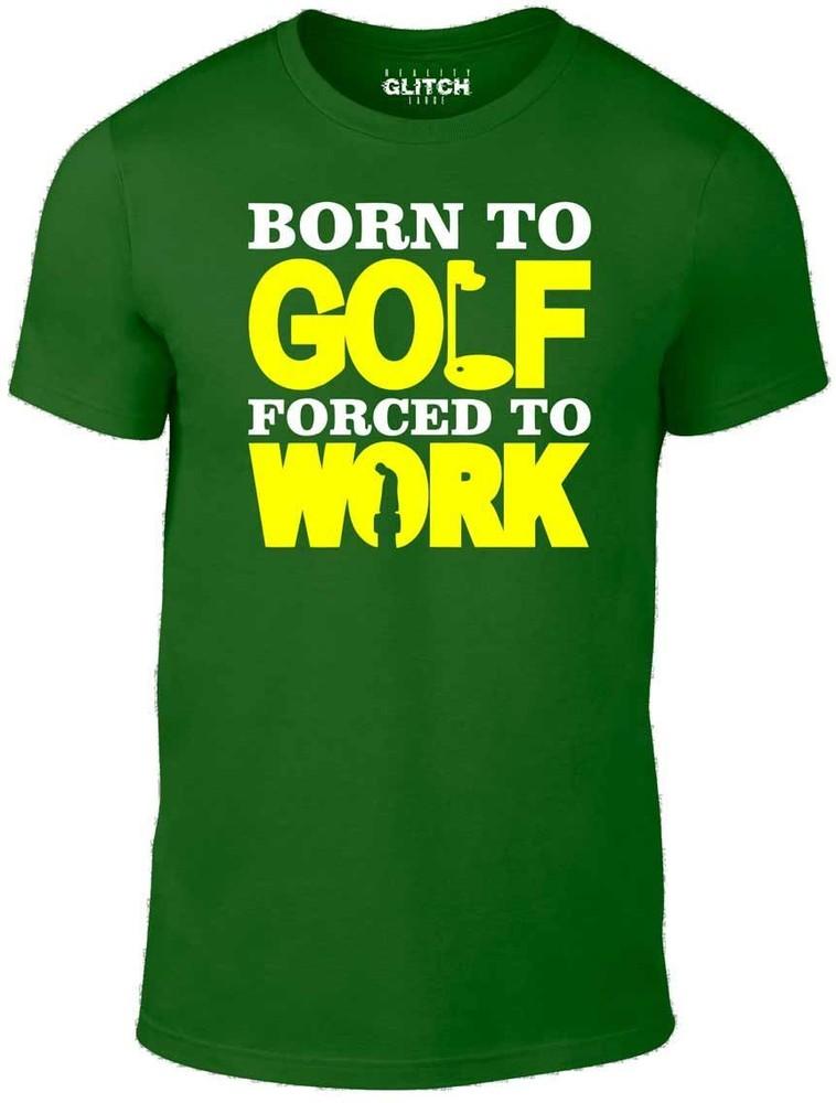 

Born To Golf T-Shirt - Funny xmas gift joke club iron range putting green tee 2XL