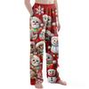 Dětské vánoční kalhoty s potiskem plyšové ležérní kalhoty