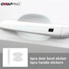 8 Stück Auto Türschüssel Kratzschutzaufkleber TPU Transparent Wasserdicht Türgriff Lackschutzfolie Auto Aufkleber Zubehör