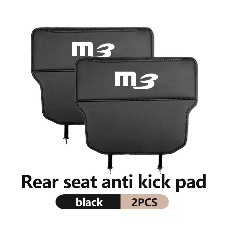 For Mazda Car Leather Seat Anti Kick Pad Dirt Resistant Seat Backrest V Mat Axela MX3 MX5 RX8 RX7 MX30 Atenza CX9 CX30 MS