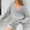 Women's Fashionable, Casual, Comfortable V-Neck Long-Sleeved Warm Sweatshirt