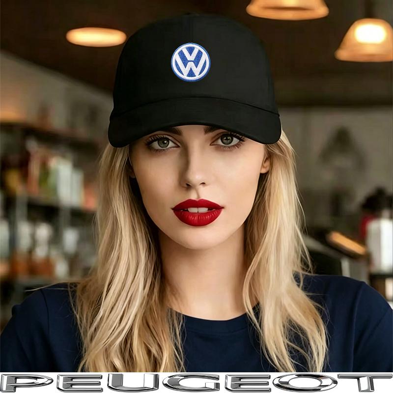Car Logo Baseball Cap Hand Embroidery Adjustable Casual Hats For VW GTI Polo Passat Golf Tiguan Jetta Arteon Beetle CC Hub Cap
