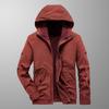 Autumn and Winter Tooling Jacket Jacket Men's Casual Versatile Outdoor Breathable Fleece Thermal Jacket Jacket