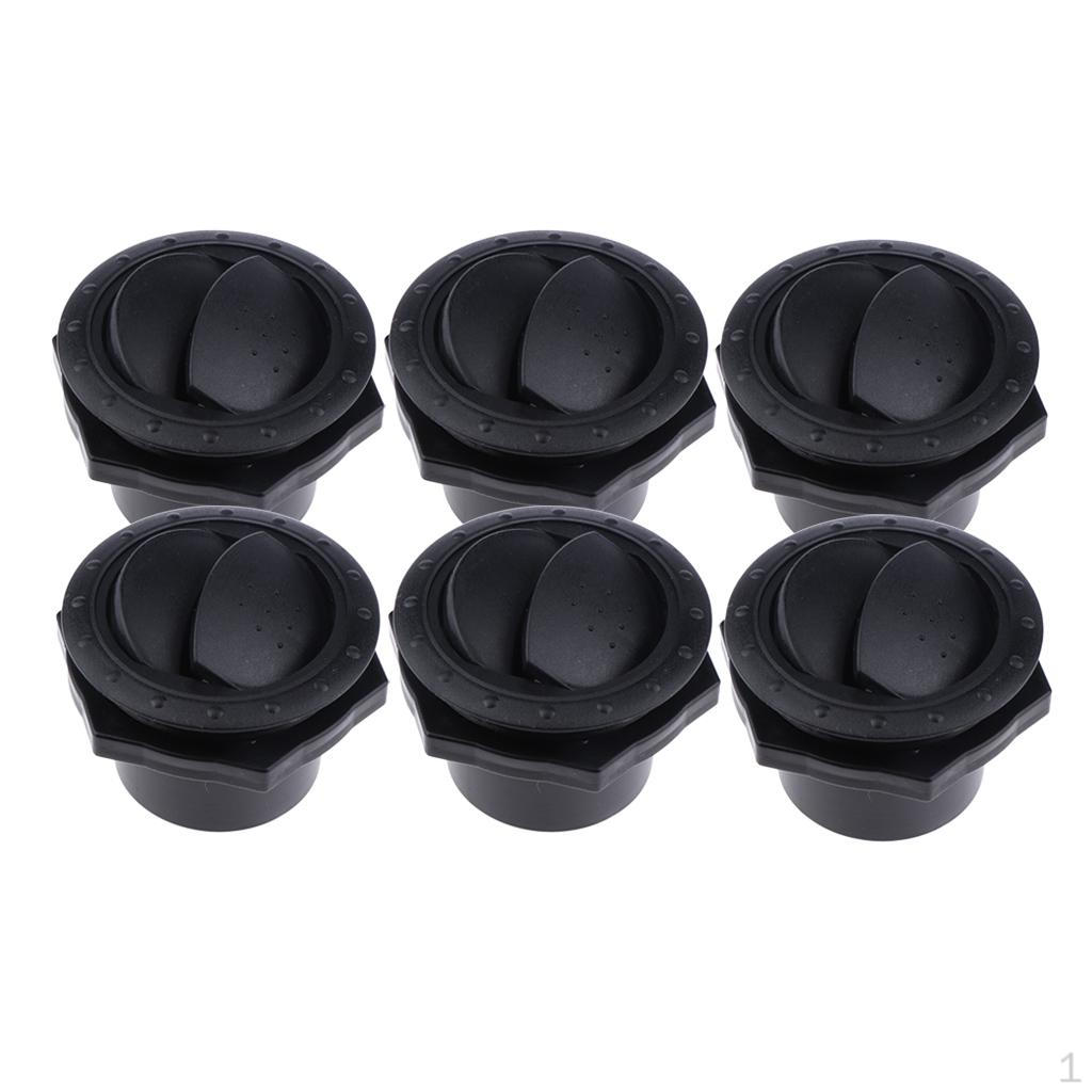 

Wall Mount Exhaust Grille, 6 Pieces, 70x45mm Black