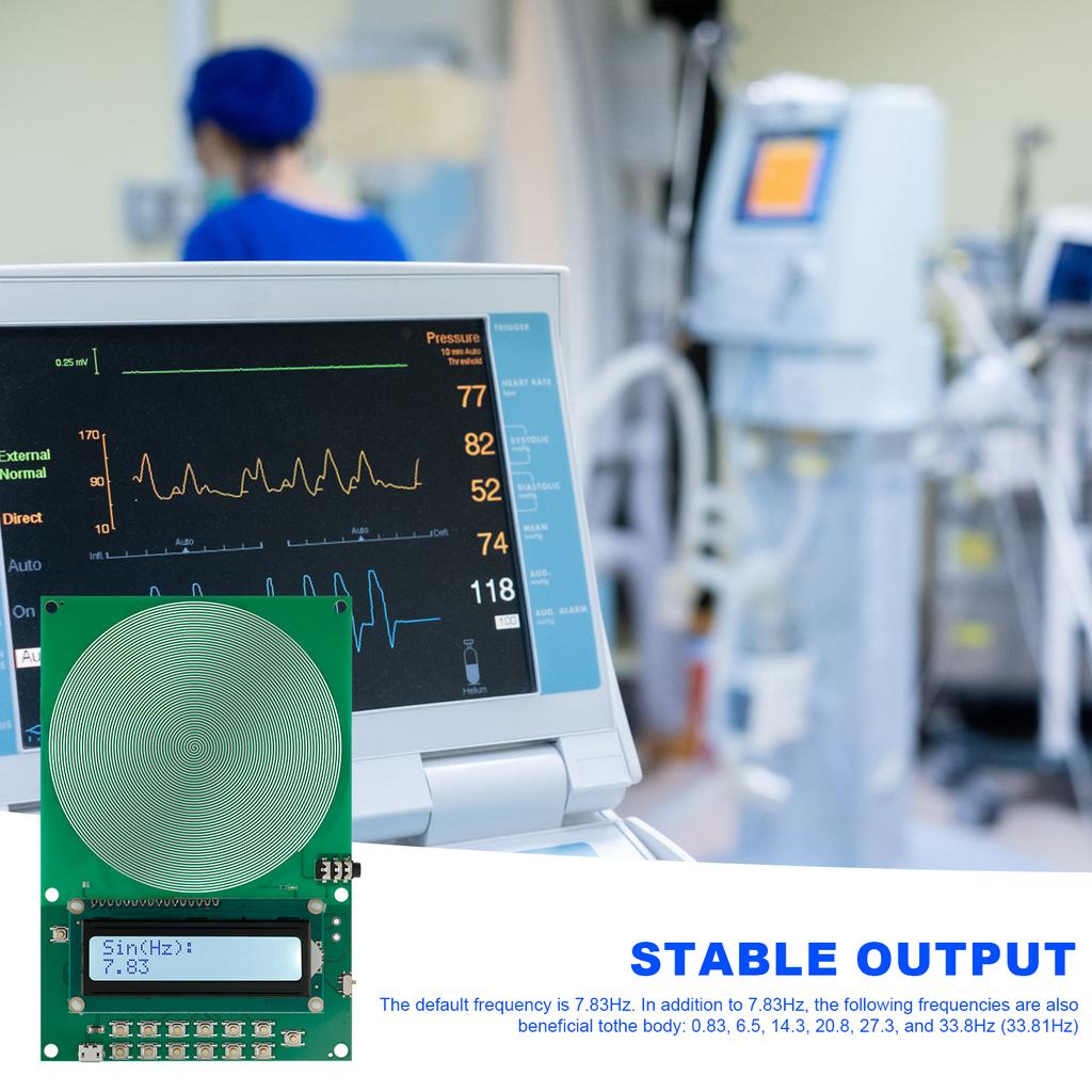 7.83Hz Schumann Waves Frequency Generator Adjustable 0.01Hz~30000Hz Signal Generator Sine Pulse Audio Resonator Type-C Interface