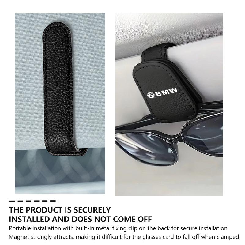 Multifunctional Car Sun Visor Glasses Holder Sunglasses Clip For BMW M Performance E36 E46 E60 E90 E91 E92 E93 F30 F20 M222