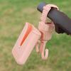 Stroller Hook Phone Stand Organizer 360 Degree Rotation Storage Hook Dual Function Stroller Phone Holder for Shopping Bags Bike Black
