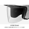 Komine Motorcycle Matte Black XL UV Cut Shield High Strength ABS Shell Jet Helmet Era-II HK-1651