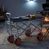 Slatted Wagon Table Top Collapsible Furniture Space-Saving for Picnics