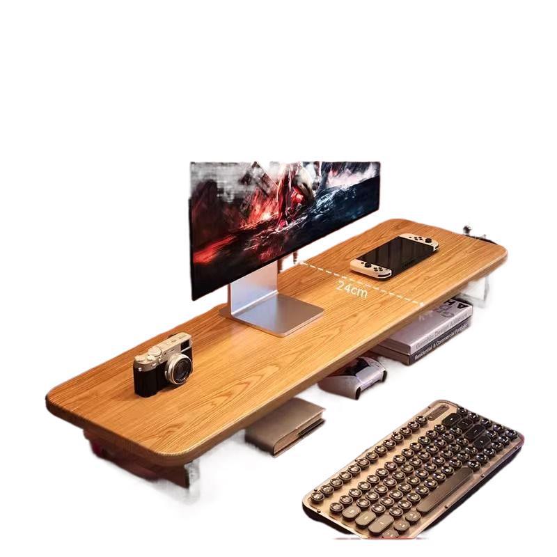 Desktop Organizer and Monitor Riser with Keyboard Tray