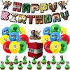 Minecraft Birthday Party Balloon and Cake Decoration Set with Banner