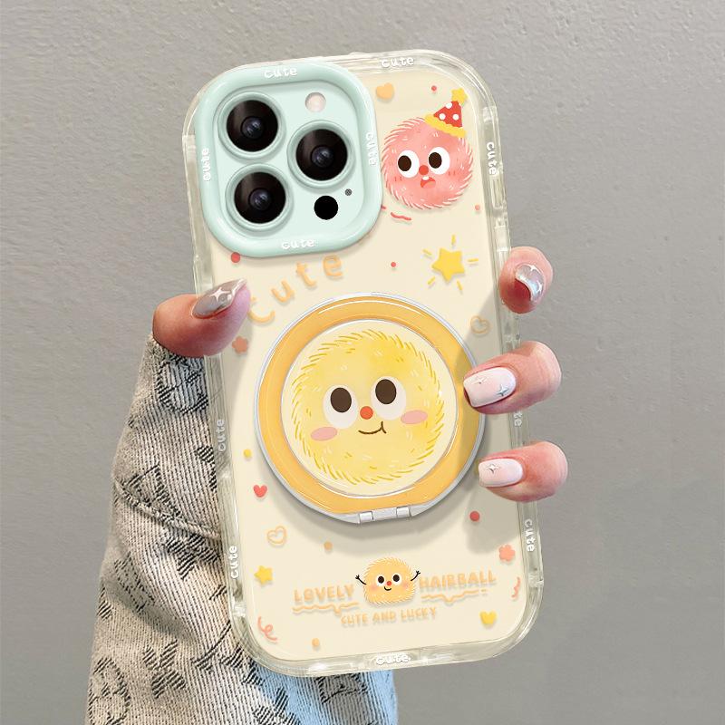 Colored briquettes are suitable for Apple 16 cute mobile phone case iphone13pro fulcrum bracket 15max sweet 14 women