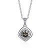 Bague Ringen 1ct VVS D Colored Moissanite Diamond Necklace For Women Silver 925 Jewelry Female Simple Temperament Clavicle Chain