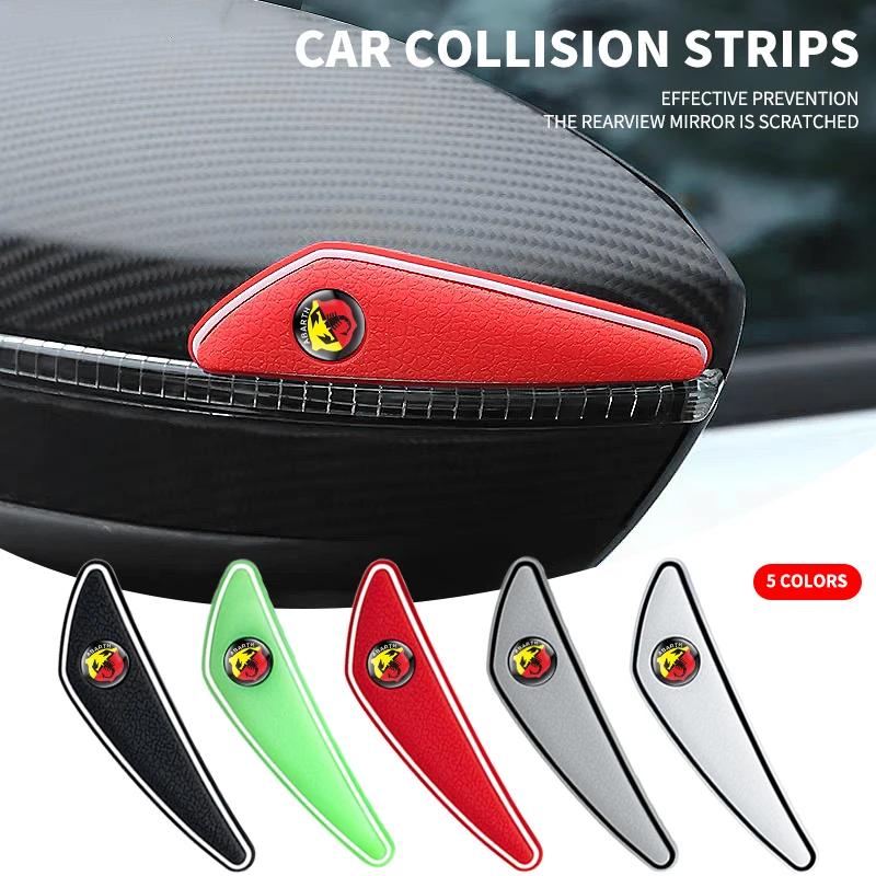 New 4pcs Rubber Car Door Edge Protector Stickers Anti Collision Strips For Abarth Punto 124 125 500 Fiat Viaggio Car Accessory