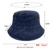 Old Washed Bucket Hat Retro Cowboy Hat Summer Sun Protection Cowboy Basin Hat Embroidery