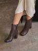 Blanc Sur Blanc Luna Ankle Boots Brown 7Cm