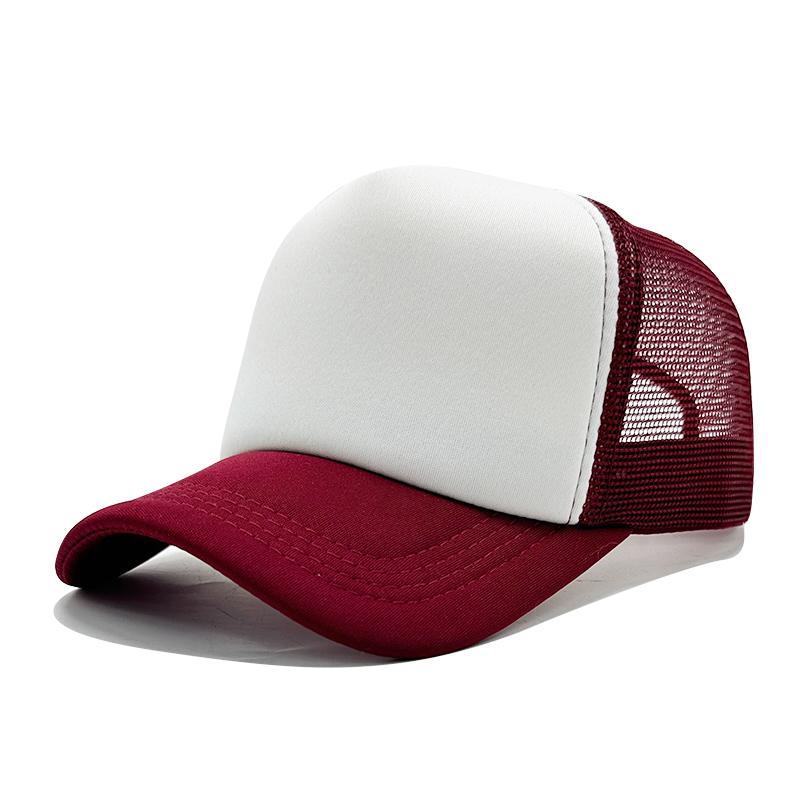 Wholesale High Quality Custom 3D Embroidery Sublimation Print 5-Panel Trucker Mesh Cap  Baseball Gorras Blank Foam Trucker Hat