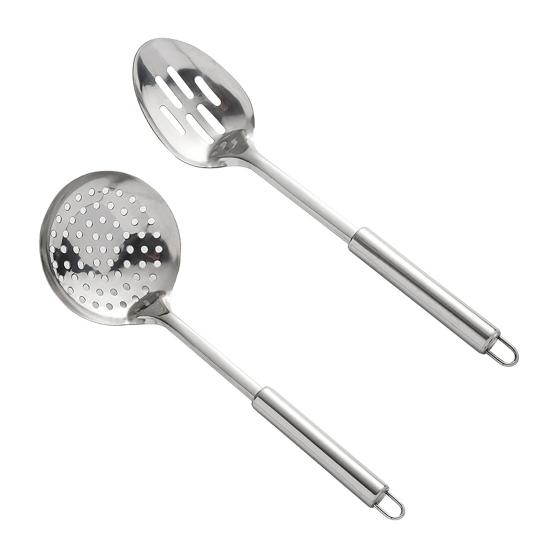 Набор дуршлагов и шумовк из нержавеющей стали, прочные кухонные сита с крючками для подвешивания