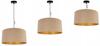 Hanging Lamp Ceiling Chandelier Golden Velvet Lampshade