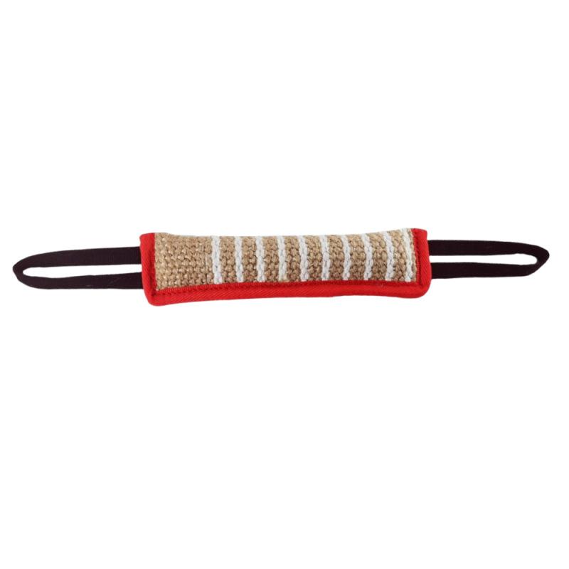 

Durable Jute Dog Chew Toy Bite Resistant Teething Stick For Puppies Adult Dogs Natural Pet Dental Health Care Pet Bite Toys червоний
