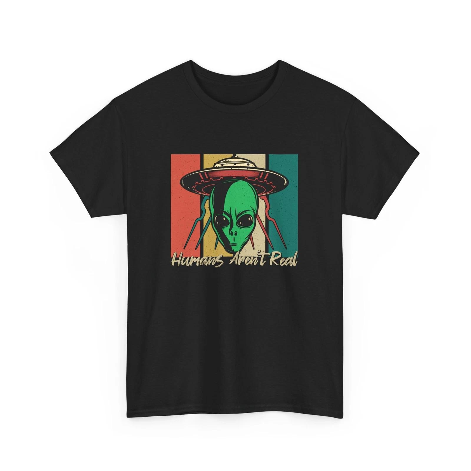 Alien Life T-Shirt | UFO Graphic Tee | Cool Sci-Fi Streetwear S