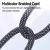 111W 6A Right-angle Braided Fast Charging Data Cable Braided Cord USB To Type-C for IPhone Samsung Xiaomi Phone Laptop 1/1.1/1m