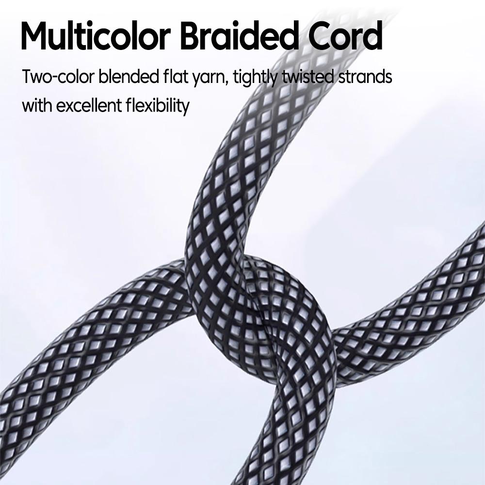 111W 6A Right-angle Braided Fast Charging Data Cable Braided Cord USB To Type-C for IPhone Samsung Xiaomi Phone Laptop 1/1.1/1m