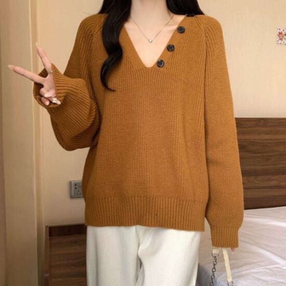 NaVaVa Long SleeVe Knit Tee V Neck Ribbed Scarf Nk2760